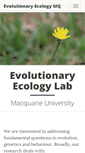 Mobile Screenshot of evolutionaryecologymq.com