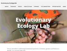 Tablet Screenshot of evolutionaryecologymq.com